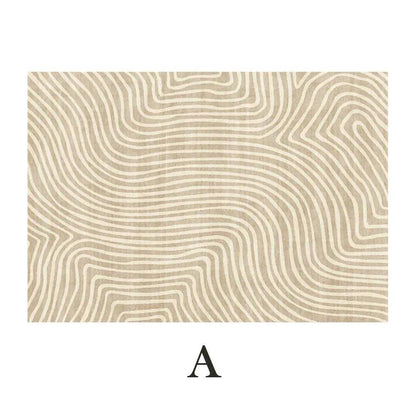 Modern Boho Line Carpet │ Neutral Tone Beige Rugs │ for Bedroom Living Room decoration - Besontique Home