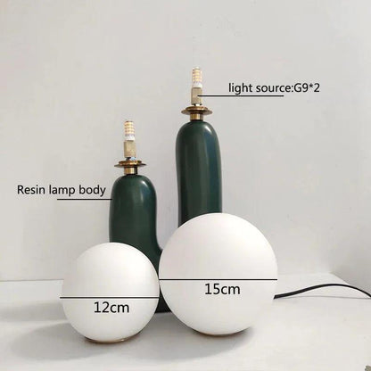 Modern Double Frosted Glass Balls Table Lamp │ Nordic Creative LED Desk Light - Besontique Home