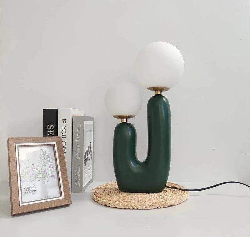 Modern Double Frosted Glass Balls Table Lamp │ Nordic Creative LED Desk Light - Besontique Home