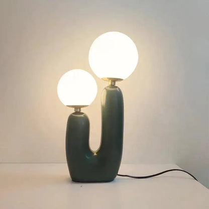 Modern Double Frosted Glass Balls Table Lamp │ Nordic Creative LED Desk Light - Besontique Home