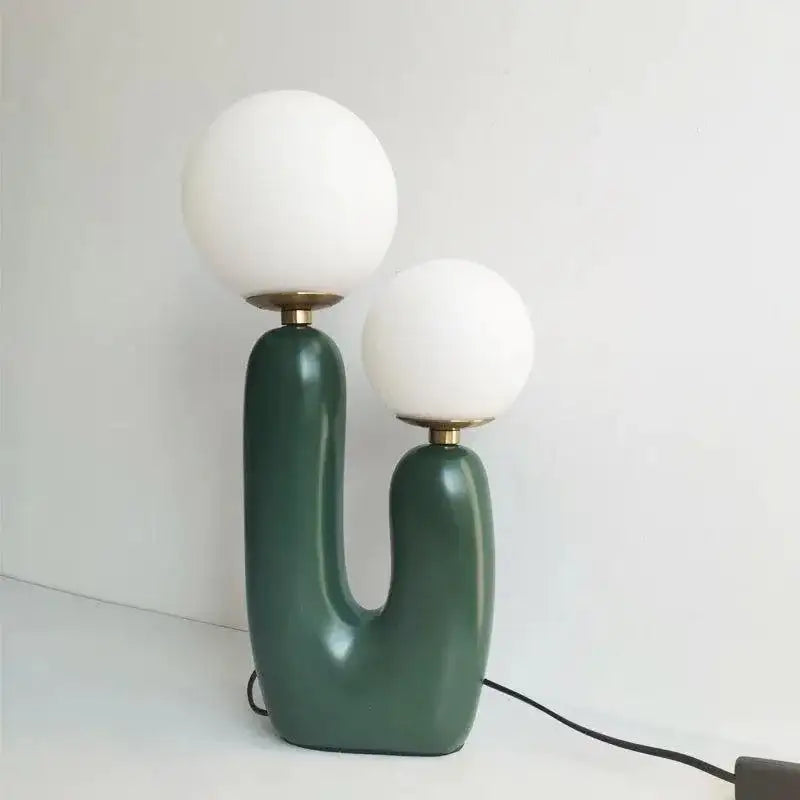 Modern Double Frosted Glass Balls Table Lamp │ Nordic Creative LED Desk Light - Besontique Home