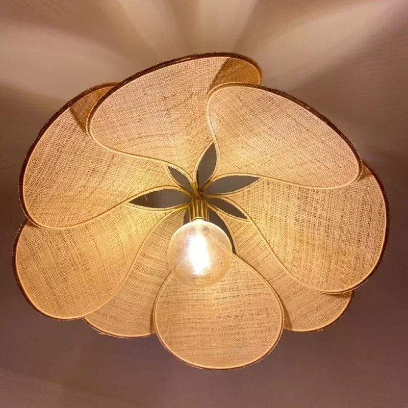 Modern Fabric Flower Art Petal Pendant Ceiling Light - Besontique Home