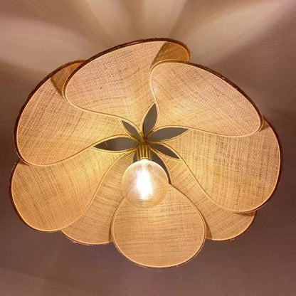 Modern Fabric Flower Art Petal Pendant Ceiling Light - Besontique Home