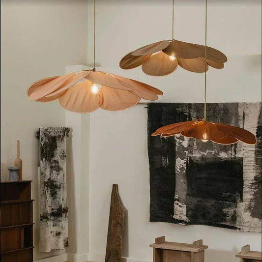 Modern Fabric Flower Art Petal Pendant Ceiling Light - Besontique Home