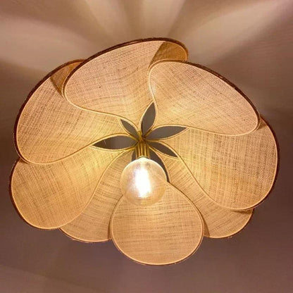 Modern Fabric Flower Art Petal Pendant Ceiling Light - Besontique Home