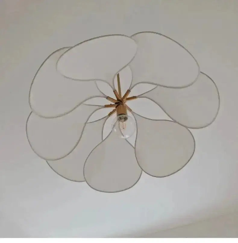 Modern Fabric Flower Art Petal Pendant Ceiling Light - Besontique Home