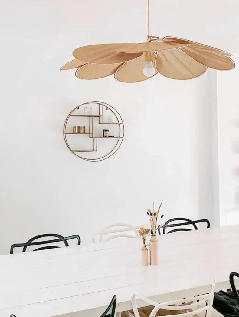 Modern Fabric Flower Art Petal Pendant Ceiling Light - Besontique Home