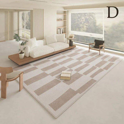 Modern Geometric Light Color Home Carpet │ Minimal Decor Bedside Luxury Rug - Besontique Home