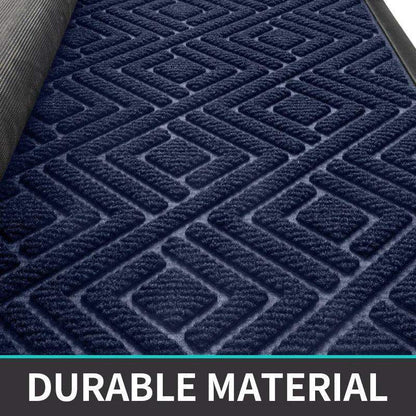 Modern Geometric Pattern PVC Door Mat │ Solid Color Anti-slip Entrance Floor Rug Mat - Besontique Home