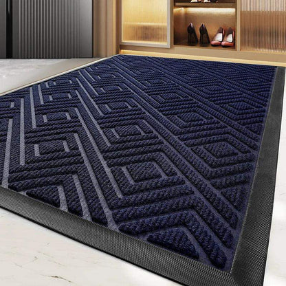 Modern Geometric Pattern PVC Door Mat │ Solid Color Anti-slip Entrance Floor Rug Mat - Besontique Home