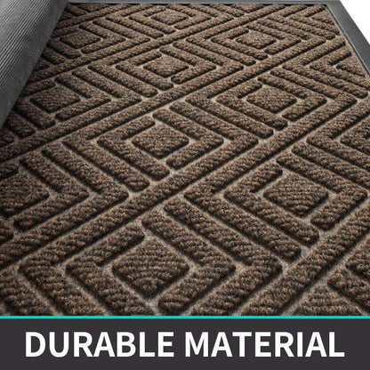 Modern Geometric Pattern PVC Door Mat │ Solid Color Anti-slip Entrance Floor Rug Mat - Besontique Home