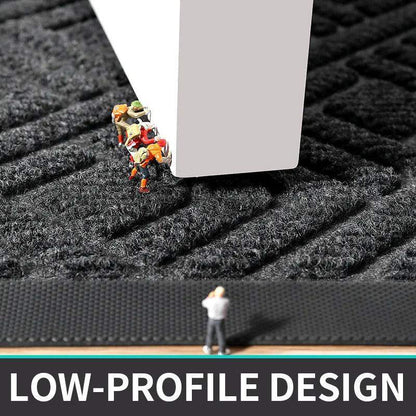 Modern Geometric Pattern PVC Door Mat │ Solid Color Anti-slip Entrance Floor Rug Mat - Besontique Home