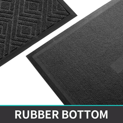 Modern Geometric Pattern PVC Door Mat │ Solid Color Anti-slip Entrance Floor Rug Mat - Besontique Home