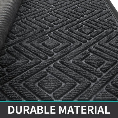 Modern Geometric Pattern PVC Door Mat │ Solid Color Anti-slip Entrance Floor Rug Mat - Besontique Home
