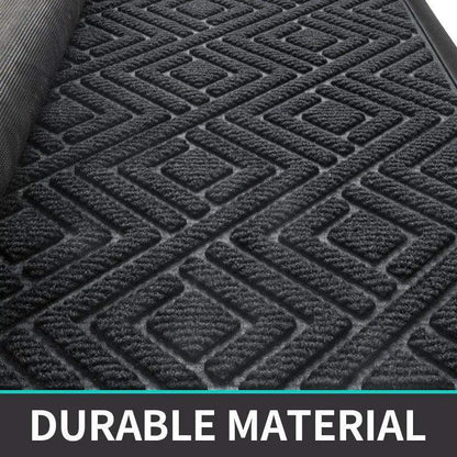 Modern Geometric Pattern PVC Door Mat │ Solid Color Anti-slip Entrance Floor Rug Mat - Besontique Home