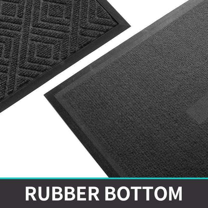 Modern Geometric Pattern PVC Door Mat │ Solid Color Anti-slip Entrance Floor Rug Mat - Besontique Home
