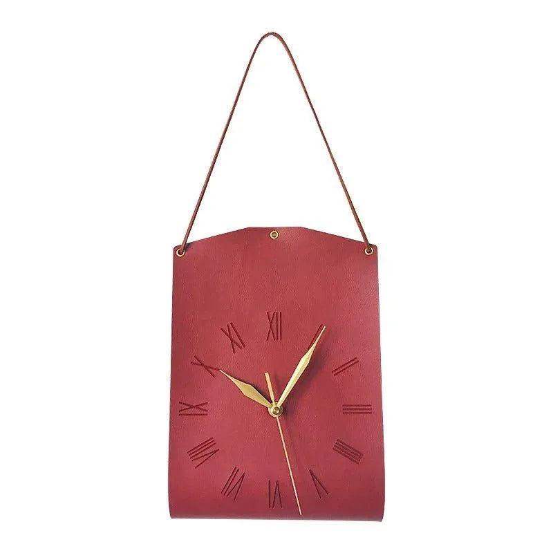 Modern Handbag Shape Wall Decor Clock │ Unique Shoulder Bag Decorative Clock - Besontique Home