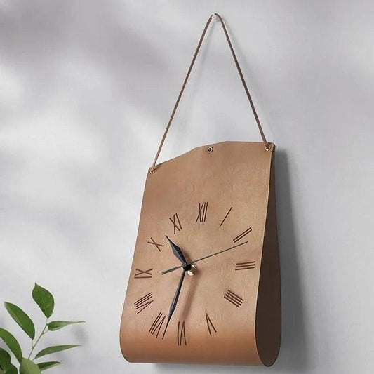 Modern Handbag Shape Wall Decor Clock │ Unique Shoulder Bag Decorative Clock - Besontique Home