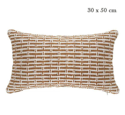 Modern Handmade Woven Cushion Cover │ Geometric Pattern Pillowcase │ For Bed Sofa Couch Living Room - Besontique Home