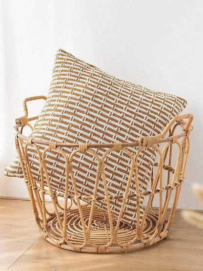 Modern Handmade Woven Cushion Cover │ Geometric Pattern Pillowcase │ For Bed Sofa Couch Living Room - Besontique Home