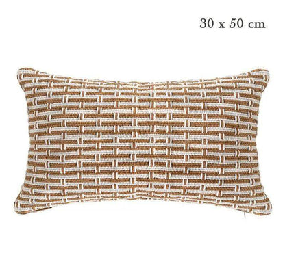Modern Handmade Woven Cushion Cover │ Geometric Pattern Pillowcase │ For Bed Sofa Couch Living Room - Besontique Home