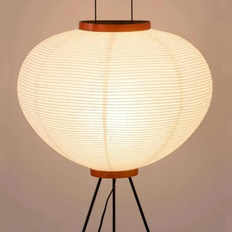 Modern Japanese Tripod Tall Floor Light │ Minimal Vintage Standing Lamp - Besontique Home