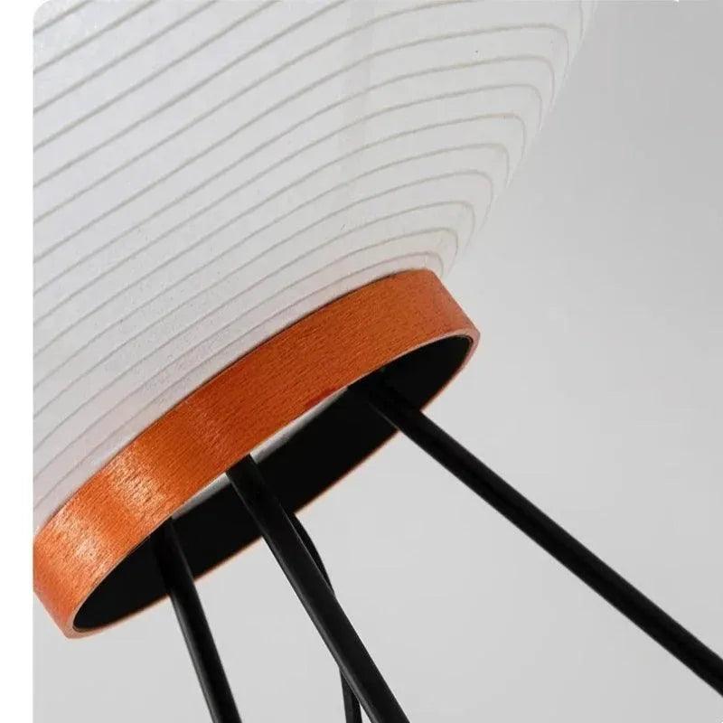 Modern Japanese Tripod Tall Floor Light │ Minimal Vintage Standing Lamp - Besontique Home