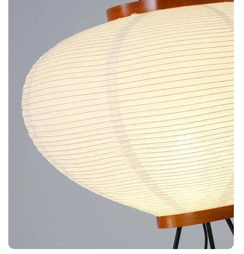 Modern Japanese Tripod Tall Floor Light │ Minimal Vintage Standing Lamp - Besontique Home
