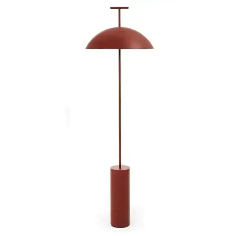 Modern Minimal Metal Simple Floor Light (Black & Red)│ Nordic style Designer Mushroom standing Lamp - Besontique Home