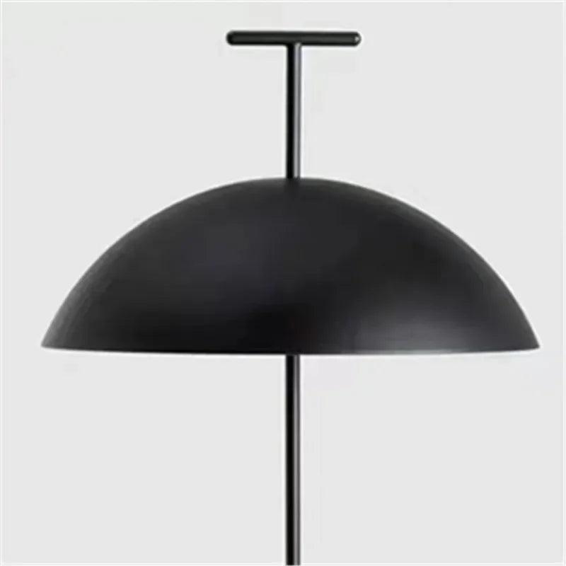 Modern Minimal Metal Simple Floor Light (Black & Red)│ Nordic style Designer Mushroom standing Lamp - Besontique Home