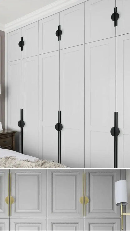 Modern Minimal Round Counter Furniture Door Knob │ Alloy Simple Kitchen Cabinet Drawer Handles - Besontique Home