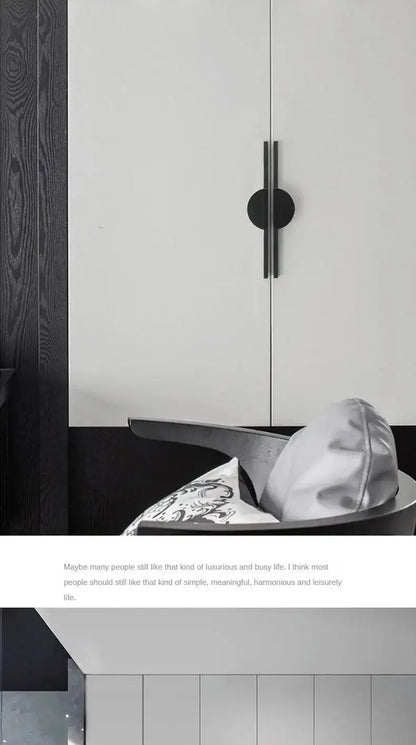 Modern Minimal Round Counter Furniture Door Knob │ Alloy Simple Kitchen Cabinet Drawer Handles - Besontique Home