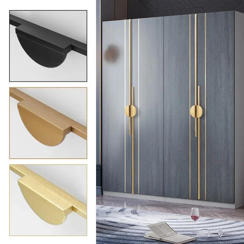 Modern Minimal Round Counter Furniture Door Knob │ Alloy Simple Kitchen Cabinet Drawer Handles - Besontique Home