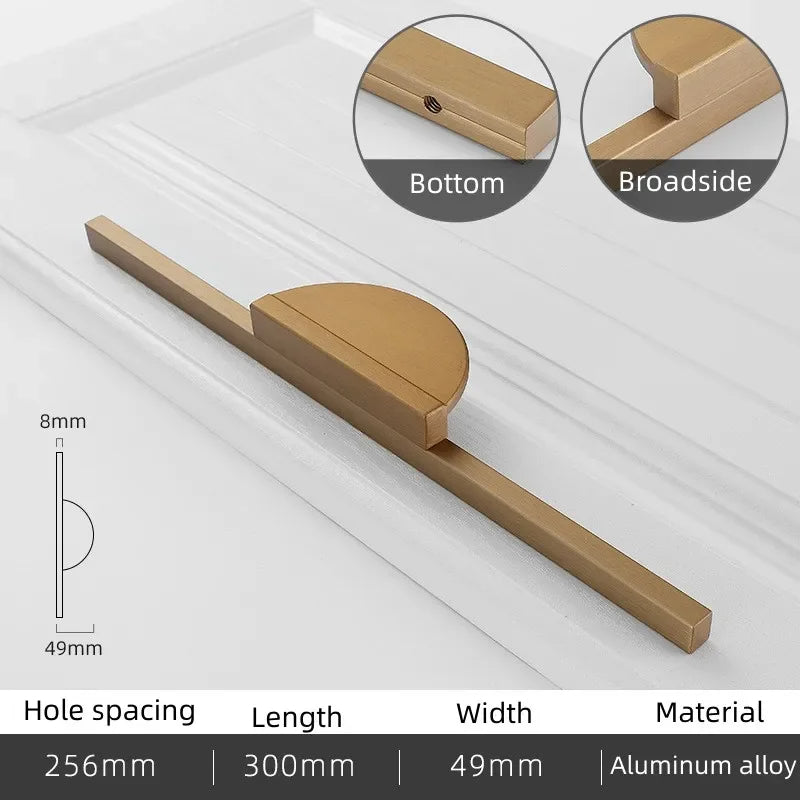 Modern Minimal Round Counter Furniture Door Knob │ Alloy Simple Kitchen Cabinet Drawer Handles - Besontique Home