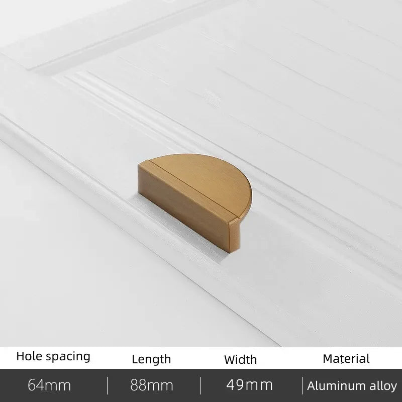 Modern Minimal Round Counter Furniture Door Knob │ Alloy Simple Kitchen Cabinet Drawer Handles - Besontique Home