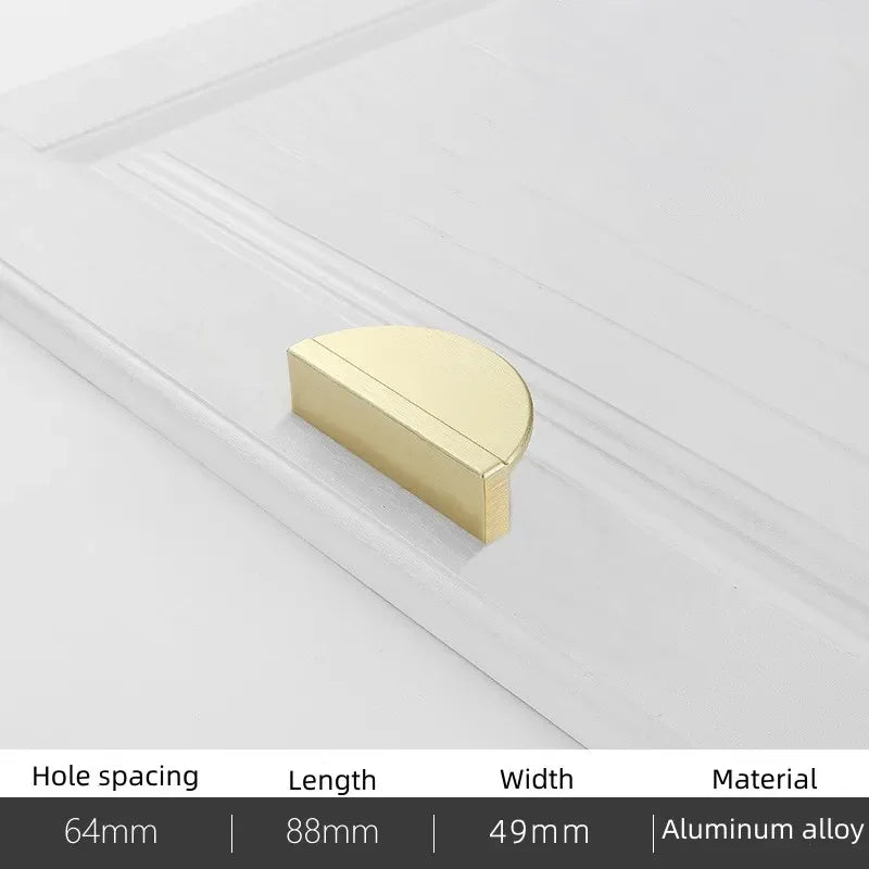 Modern Minimal Round Counter Furniture Door Knob │ Alloy Simple Kitchen Cabinet Drawer Handles - Besontique Home