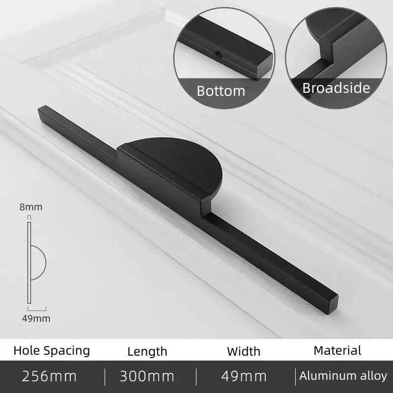 Modern Minimal Round Counter Furniture Door Knob │ Alloy Simple Kitchen Cabinet Drawer Handles - Besontique Home