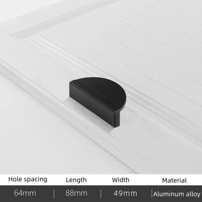 Modern Minimal Round Counter Furniture Door Knob │ Alloy Simple Kitchen Cabinet Drawer Handles - Besontique Home