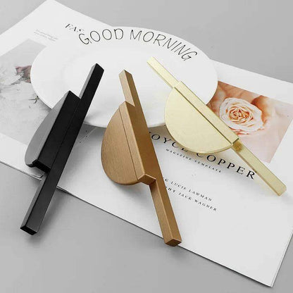 Modern Minimal Round Counter Furniture Door Knob │ Alloy Simple Kitchen Cabinet Drawer Handles - Besontique Home