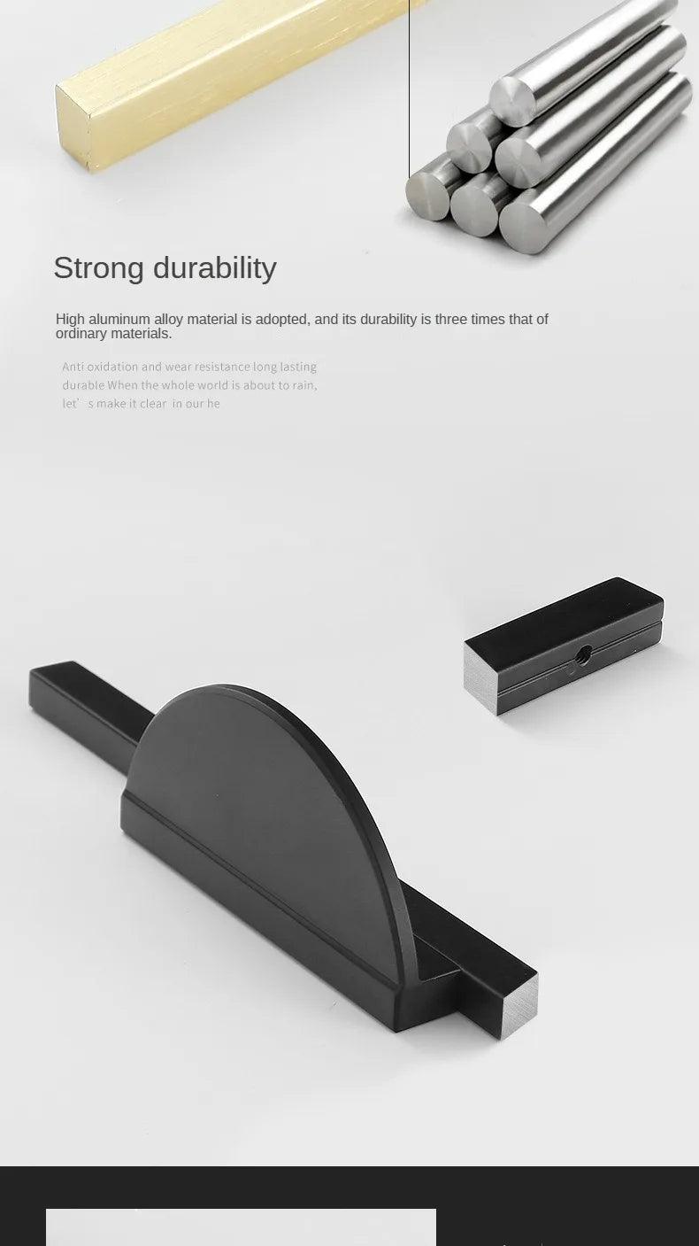 Modern Minimal Round Counter Furniture Door Knob │ Alloy Simple Kitchen Cabinet Drawer Handles - Besontique Home