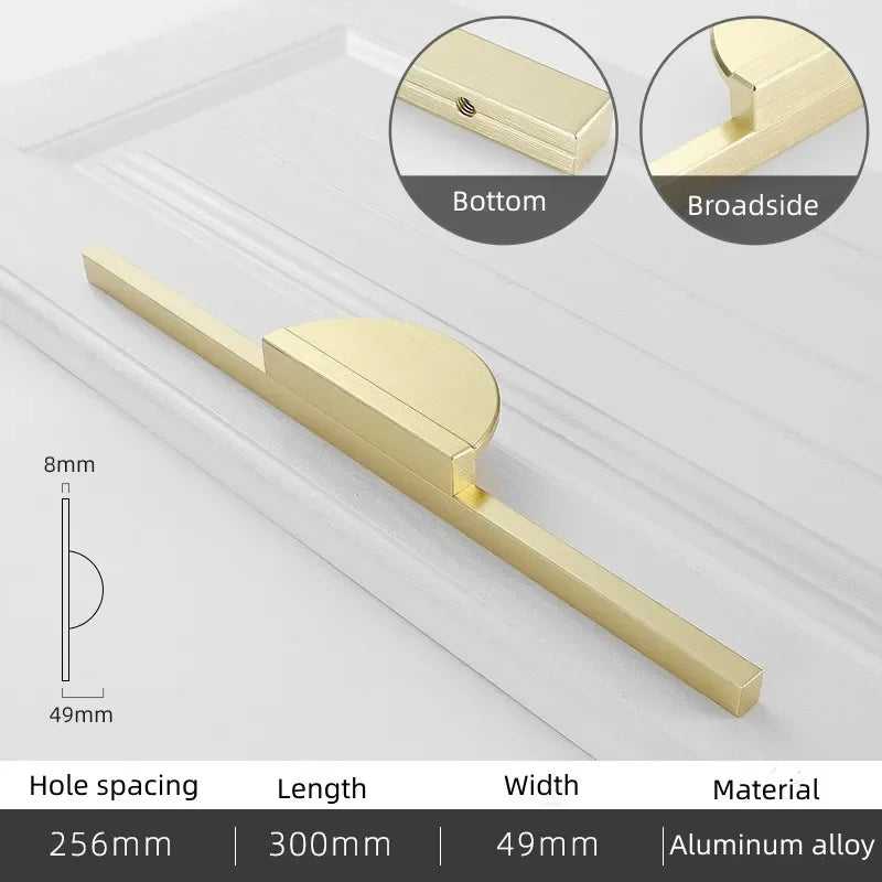 Modern Minimal Round Counter Furniture Door Knob │ Alloy Simple Kitchen Cabinet Drawer Handles - Besontique Home