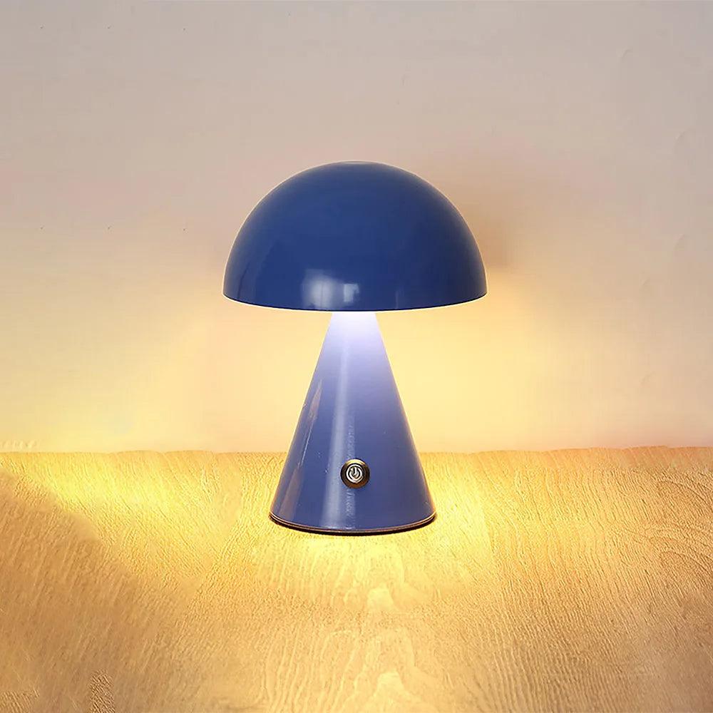 Modern Mushroom USB Wireless Chargable Table Lamp LED Light - Besontique Home