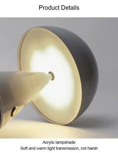 Modern Mushroom USB Wireless Chargable Table Lamp LED Light - Besontique Home