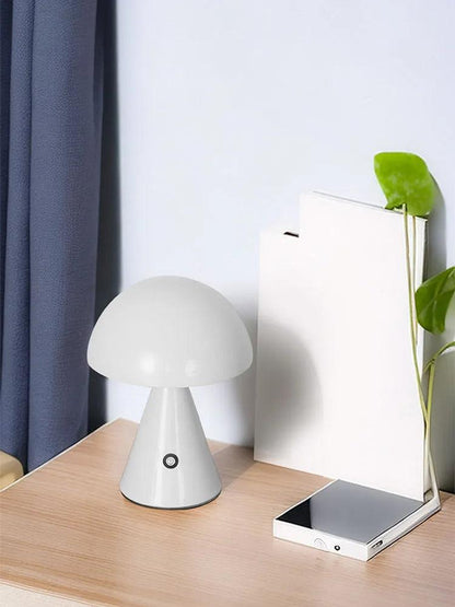 Modern Mushroom USB Wireless Chargable Table Lamp LED Light - Besontique Home