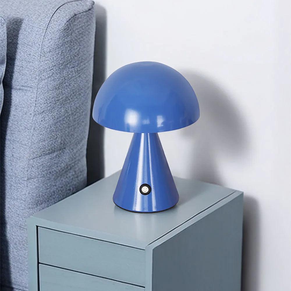 Modern Mushroom USB Wireless Chargable Table Lamp LED Light - Besontique Home