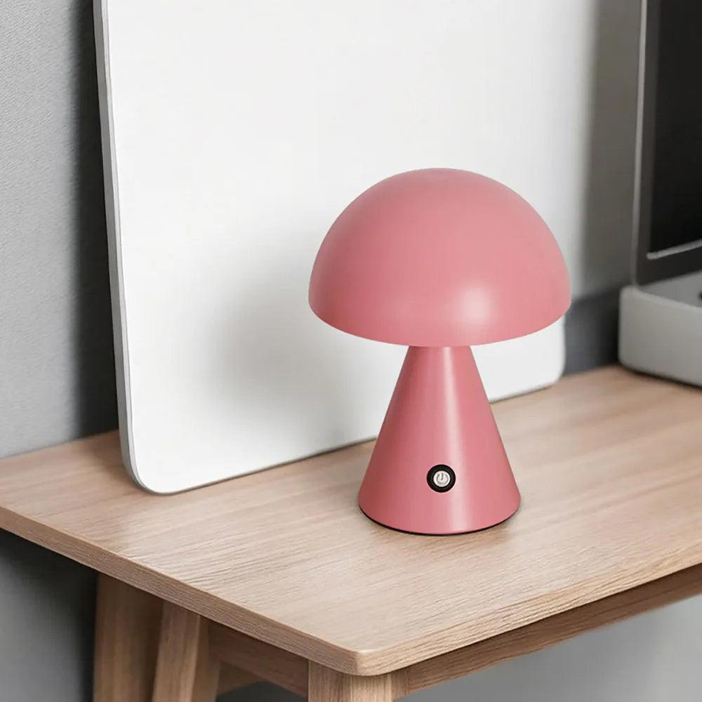 Modern Mushroom USB Wireless Chargable Table Lamp LED Light - Besontique Home