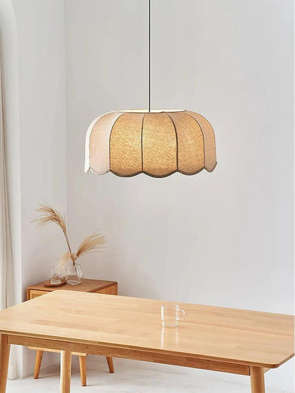 Modern Nordic Fabric Pendant Ceiling Light │ Japandi Chandelier Hanging Lamp - Besontique