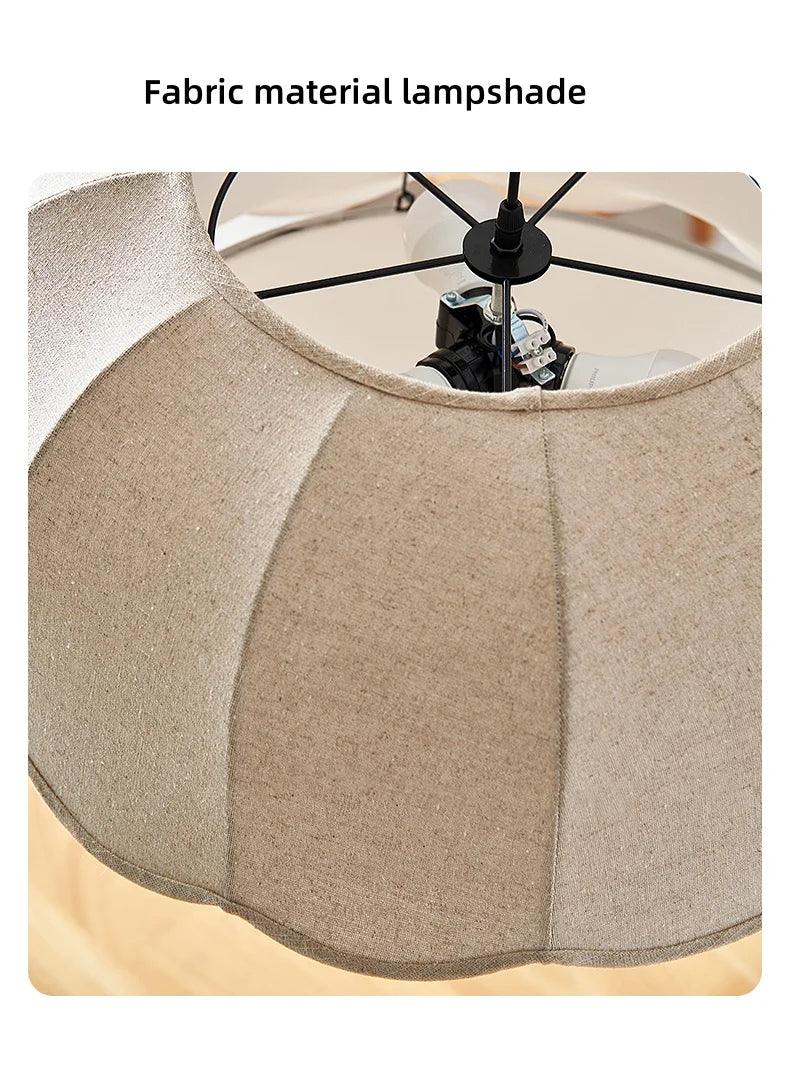 Modern Nordic Fabric Pendant Ceiling Light │ Japandi Chandelier Hanging Lamp - Besontique