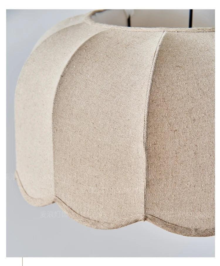 Modern Nordic Fabric Pendant Ceiling Light │ Japandi Chandelier Hanging Lamp - Besontique Home
