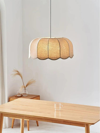 Modern Nordic Fabric Pendant Ceiling Light │ Japandi Chandelier Hanging Lamp - Besontique Home